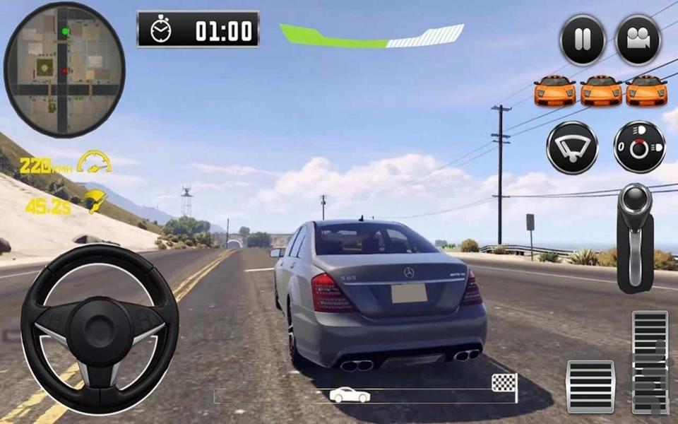 رانندگی با مرسدس بنز | ماشین بازی - Gameplay image of android game