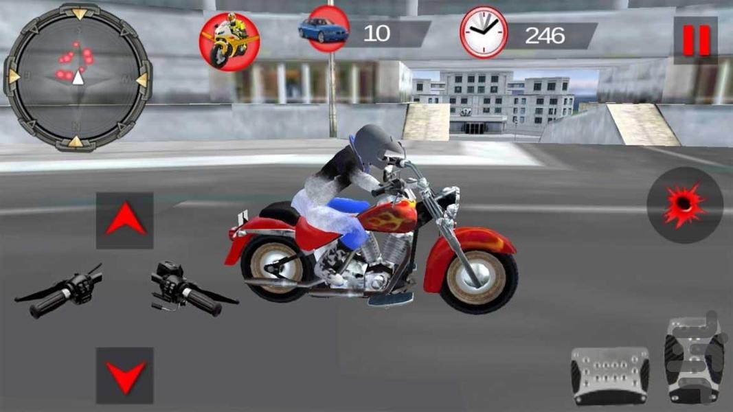 پرواز با موتور سیکلت | موتور بازی - Gameplay image of android game
