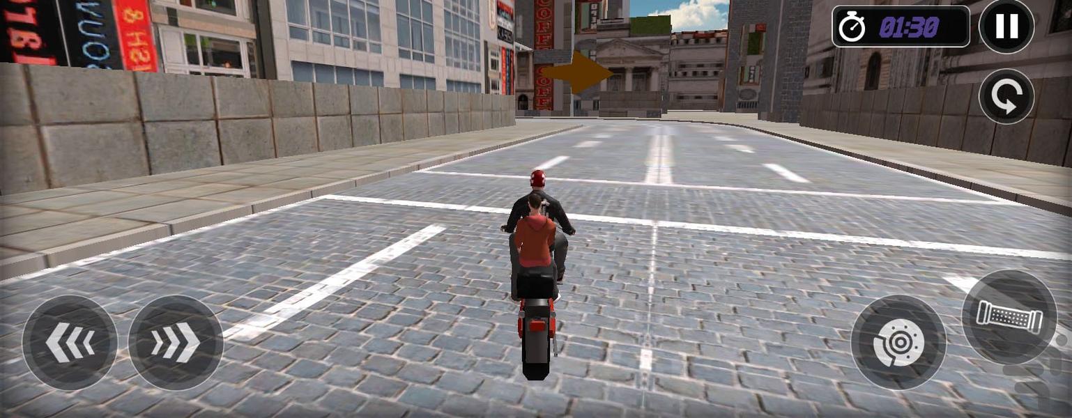 بازی تاکسی موتور | موتور سواری - عکس بازی موبایلی اندروید