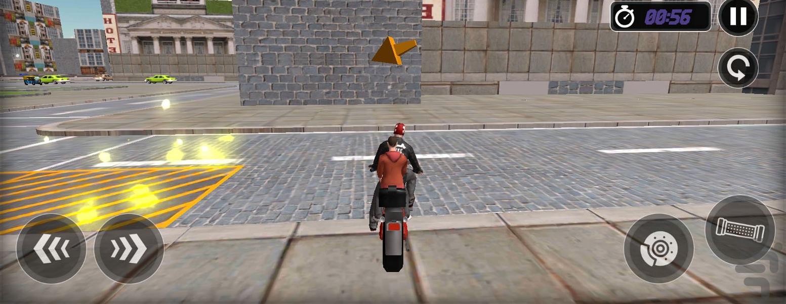 بازی تاکسی موتور | موتور سواری - عکس بازی موبایلی اندروید