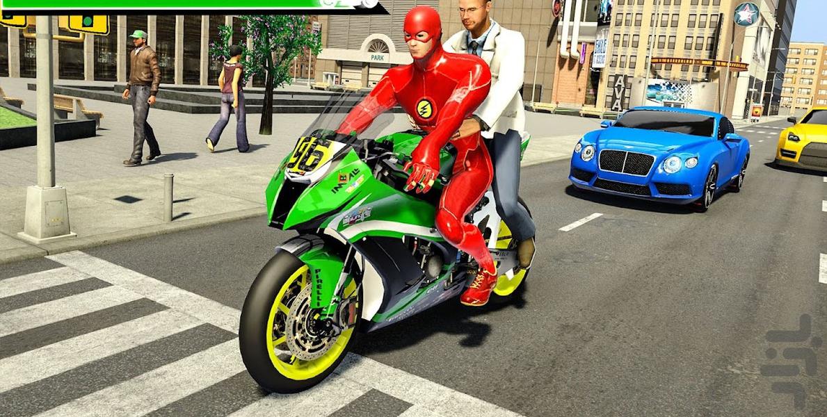 بازی تاکسی موتور | موتور سواری - Gameplay image of android game