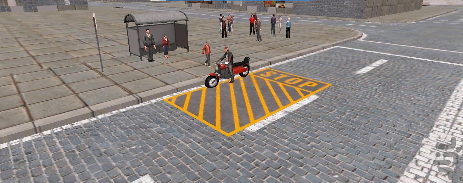 بازی تاکسی موتور | موتور سواری - عکس بازی موبایلی اندروید