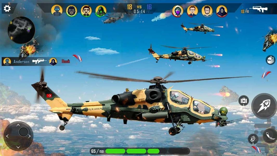جنگ جهانی | بازی هلیکوپتر جنگی - عکس بازی موبایلی اندروید