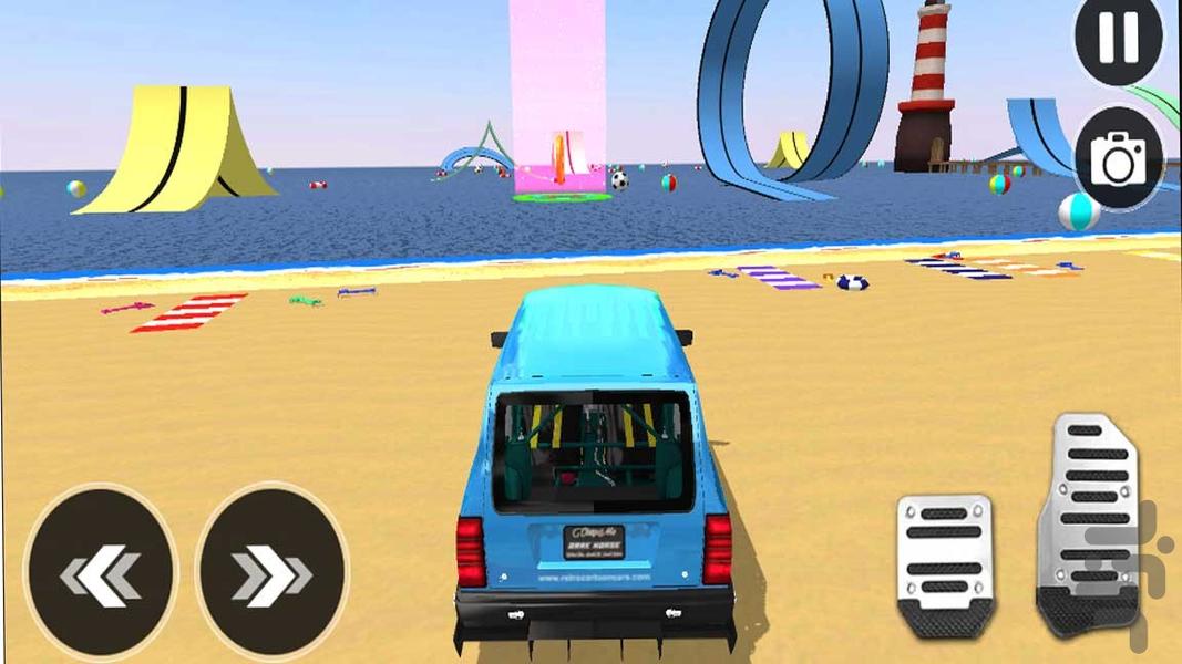 ماشین سواری روی آب | ماشین بازی - Gameplay image of android game