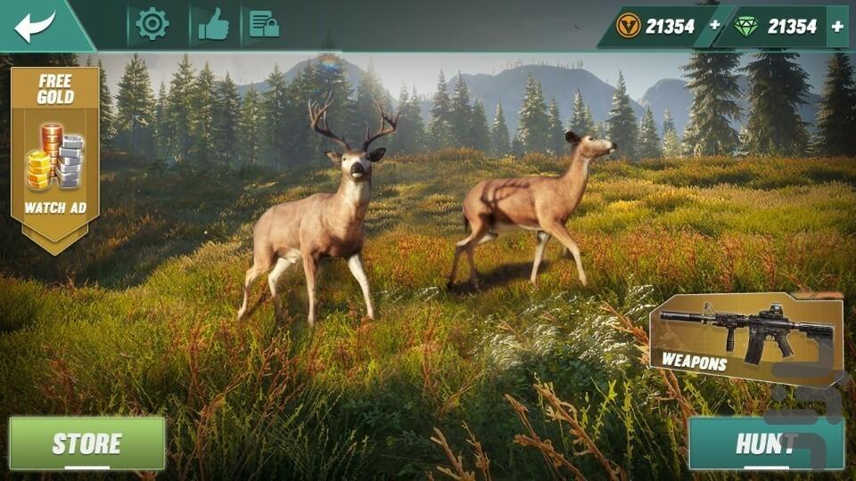 بازی تفنگی شکار آهو - Gameplay image of android game