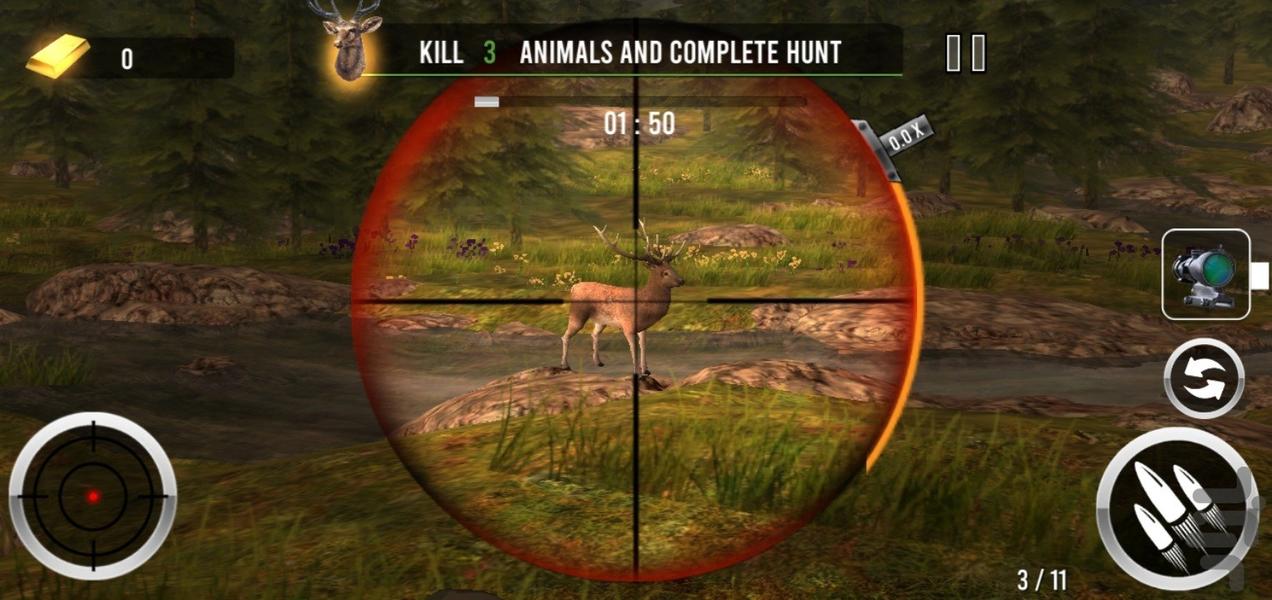 شکار آهو | بازی تفنگی - عکس بازی موبایلی اندروید