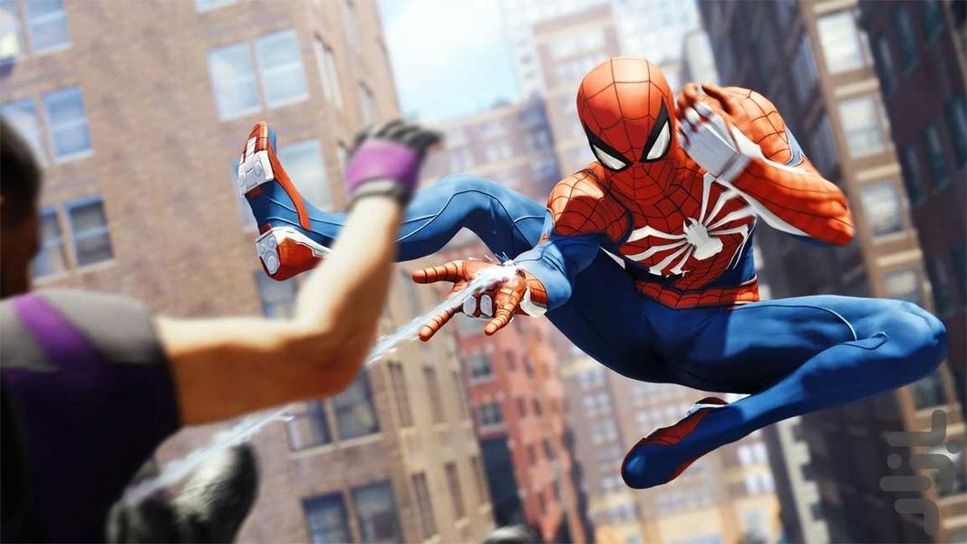 مرد عنکبوتی قهرمان - Gameplay image of android game