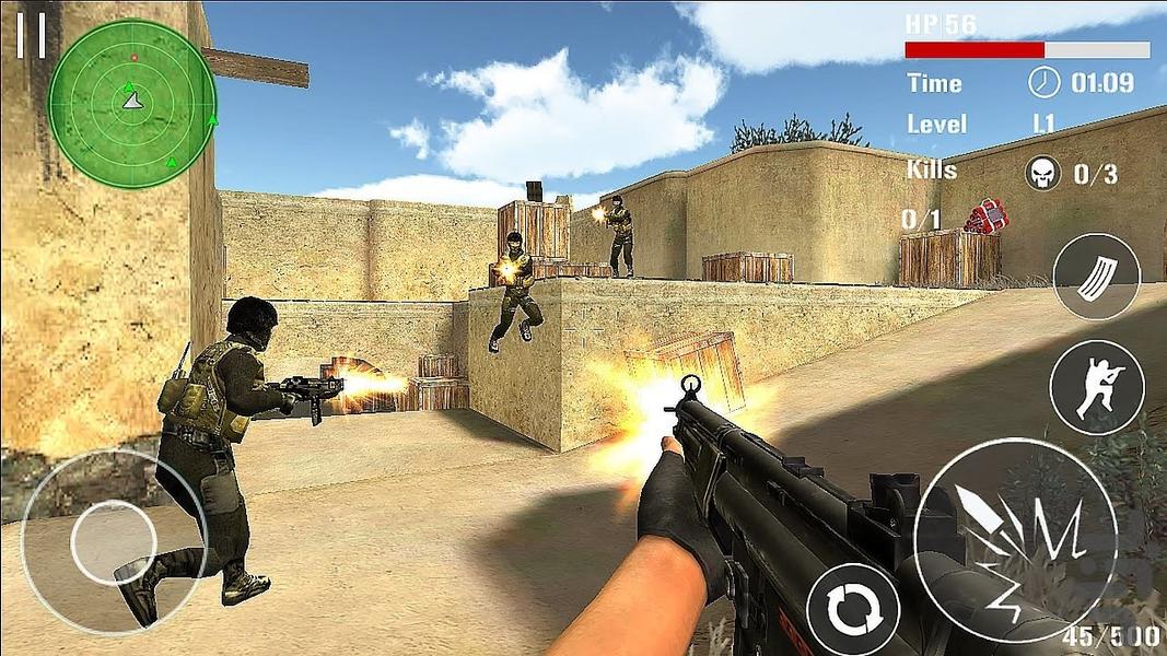 بازی تفنگی فرمانده سلحشور - Gameplay image of android game
