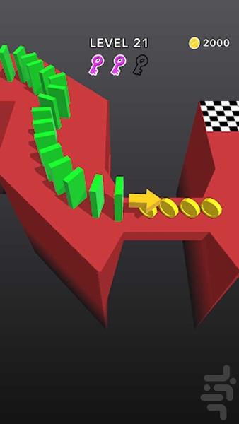 بازی دومینو هزار مرحله ای - Gameplay image of android game