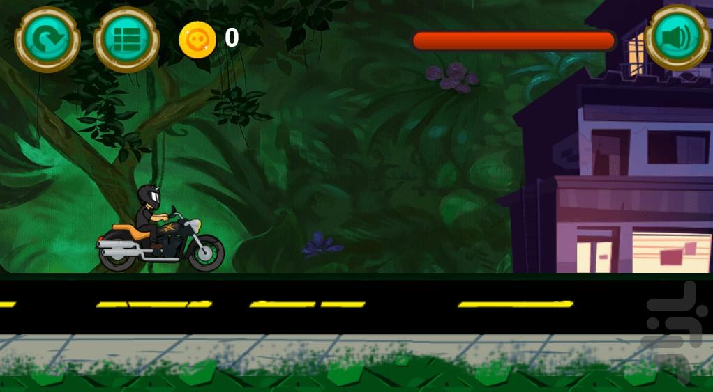 بازی موتور زامبی - Gameplay image of android game