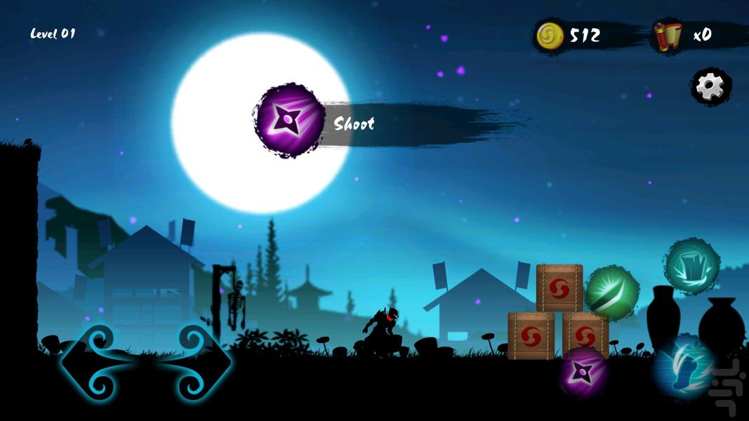 بازی نینجا - Gameplay image of android game