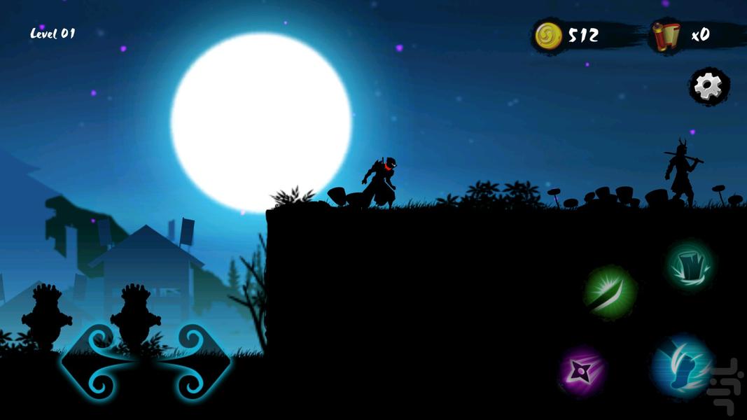 بازی نینجا - Gameplay image of android game