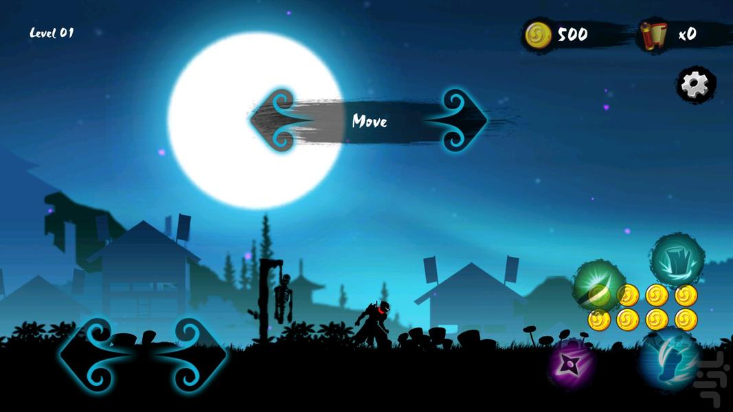 بازی نینجا - Gameplay image of android game