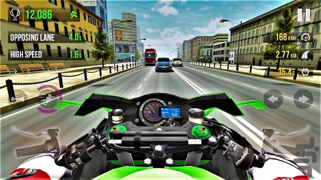 موتور سواری در بزرگراه | موتور بازی - Gameplay image of android game