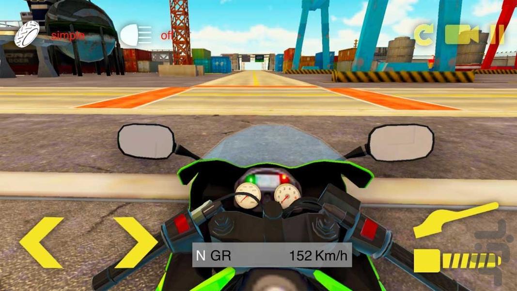 موتور سواری در شهر | موتور بازی - Gameplay image of android game