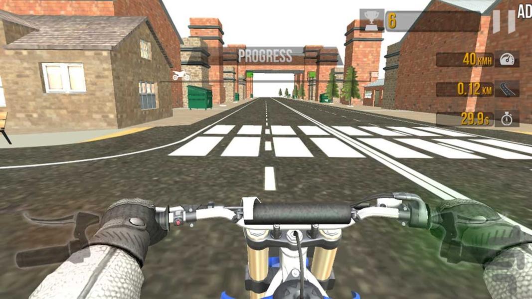 موتور سواری در شهر | موتور بازی - Gameplay image of android game