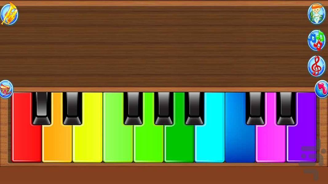 پیانو زدن کودکانه - عکس بازی موبایلی اندروید