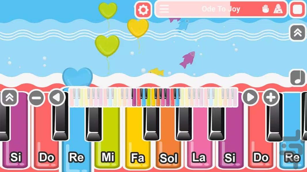 پیانو زدن کودکانه - عکس بازی موبایلی اندروید