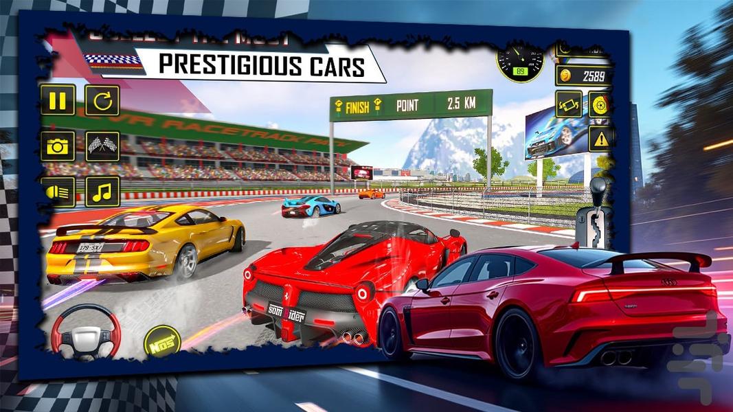 بازی ماشین مسابقه - Gameplay image of android game