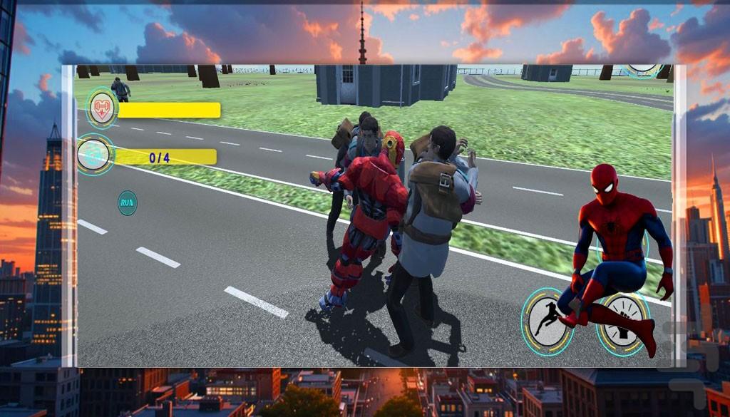 بازی مرد عنکبوتی قهرمان - عکس بازی موبایلی اندروید