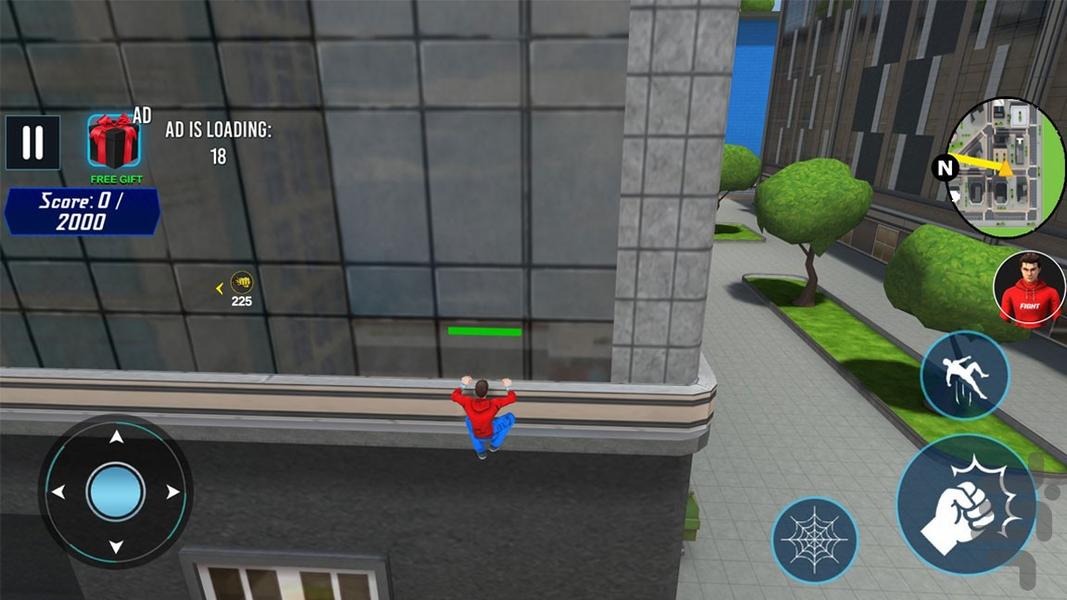 بازی مرد عنکبوتی - Gameplay image of android game