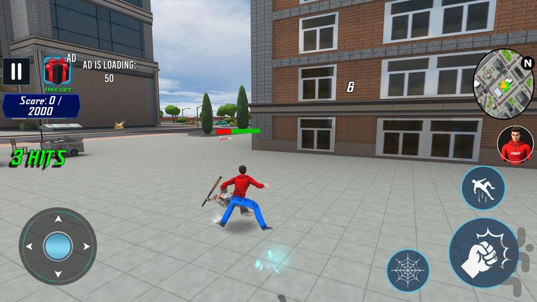 بازی مرد عنکبوتی - Gameplay image of android game
