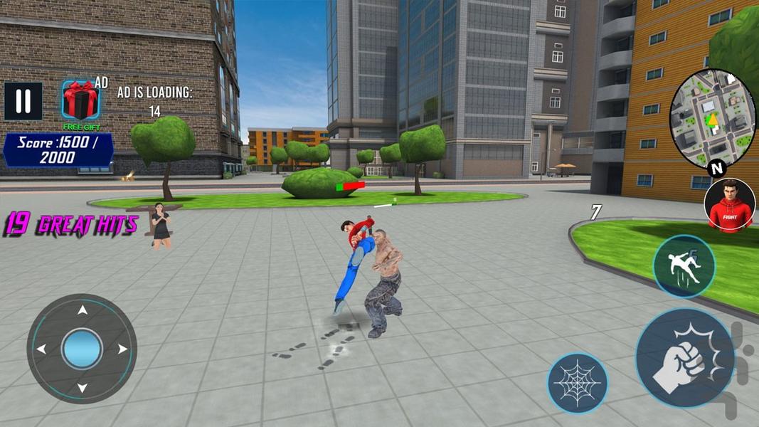 بازی مرد عنکبوتی - Gameplay image of android game