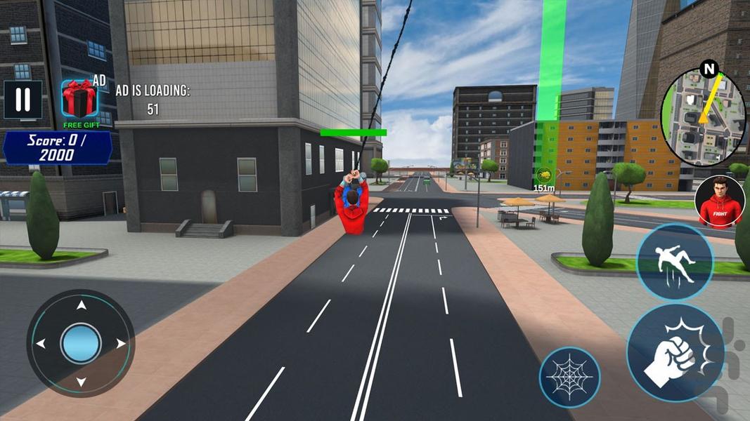 بازی مرد عنکبوتی - Gameplay image of android game