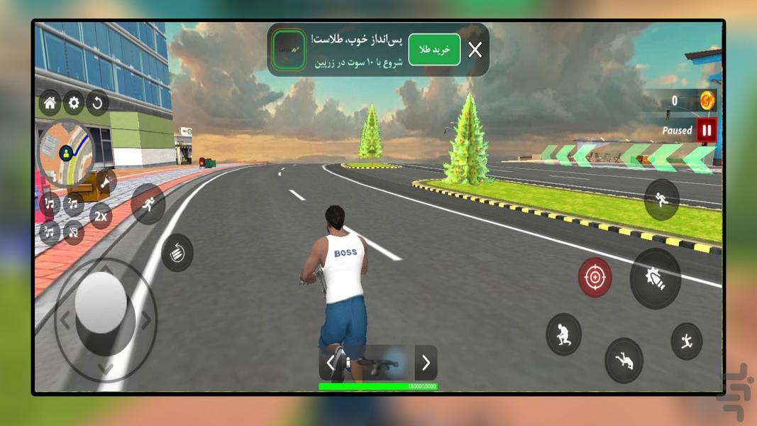 بازی سرقت بزرگ اتومبیل در شهر - Gameplay image of android game