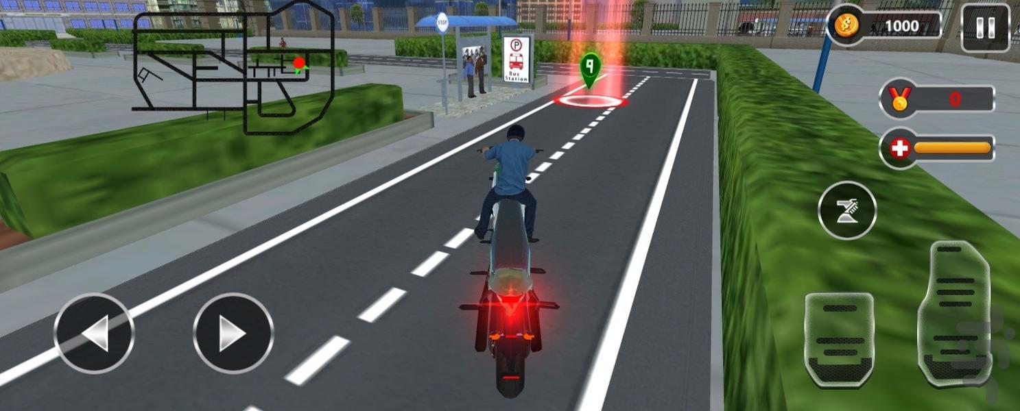 تاکسی موتوری سریع | موتور بازی - Gameplay image of android game