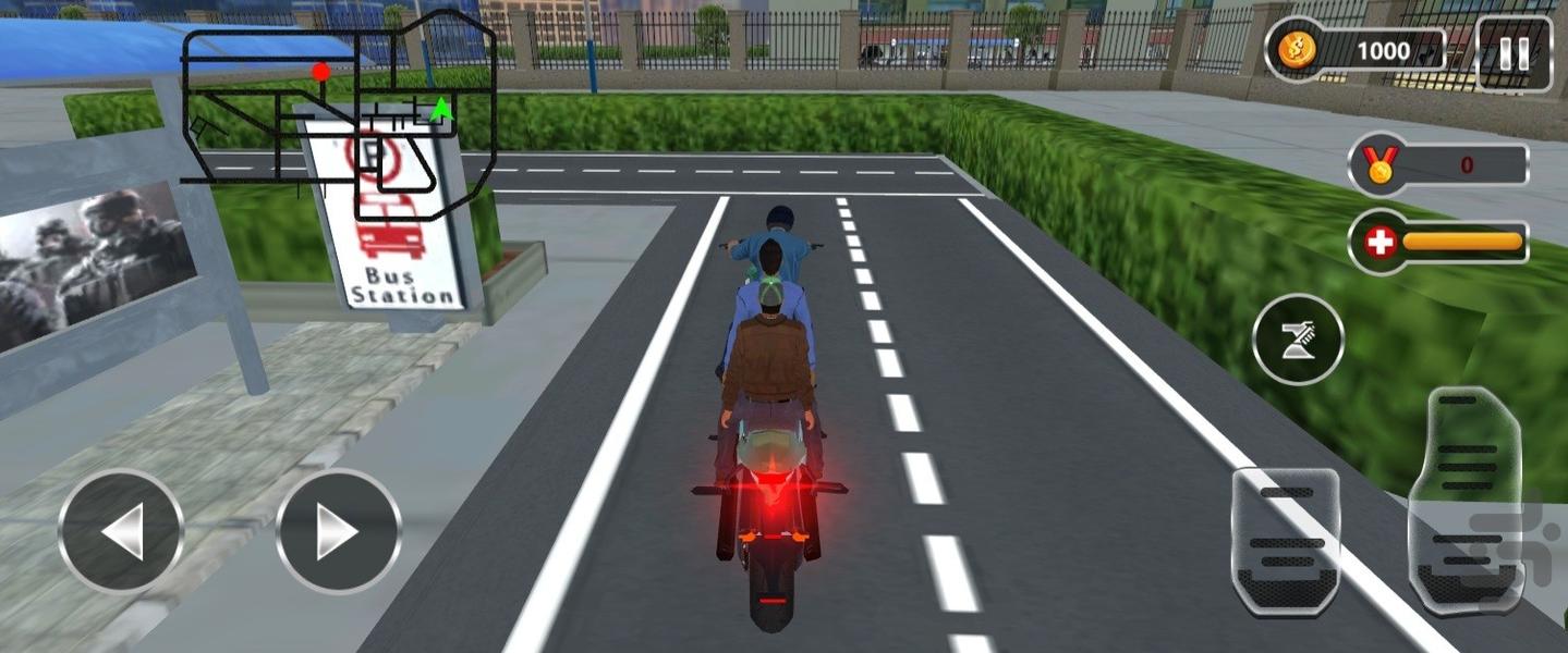 تاکسی موتوری سریع | موتور بازی - Gameplay image of android game