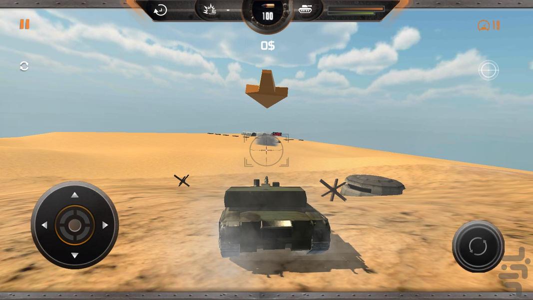 بازی جنگ تانک ها - Gameplay image of android game