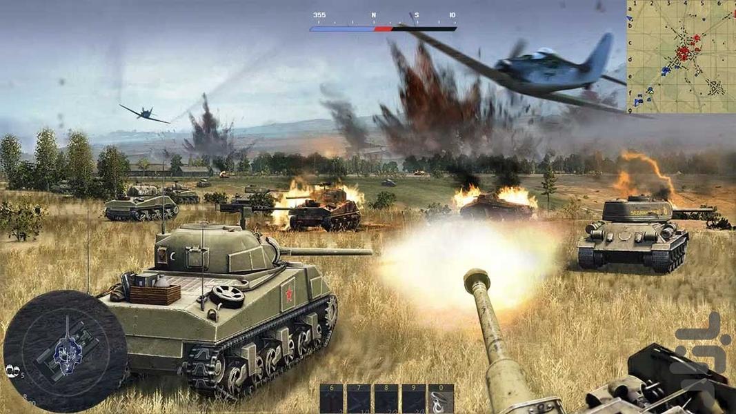 بازی جنگ تانک ها - Gameplay image of android game