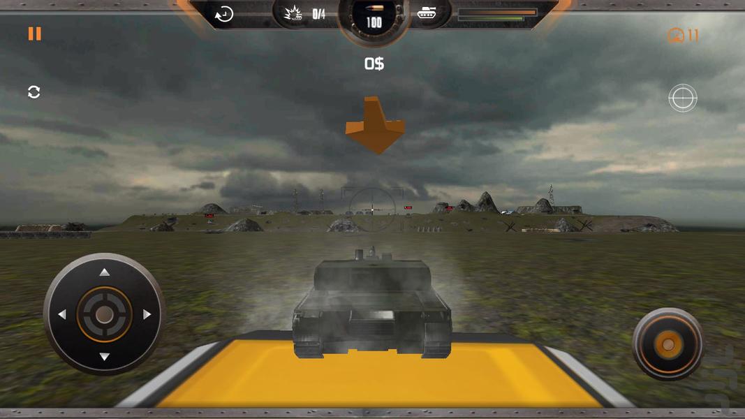 بازی جنگ تانک ها - Gameplay image of android game