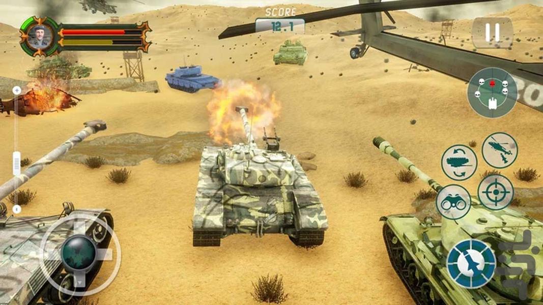 بازی جنگ تانک ها - Gameplay image of android game