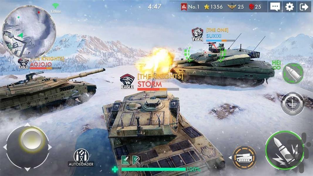 بازی جنگ تانک ها - Gameplay image of android game