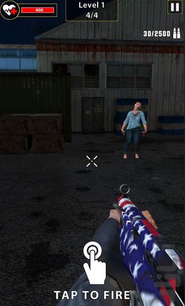 تفنگ بازی زامبی - Gameplay image of android game