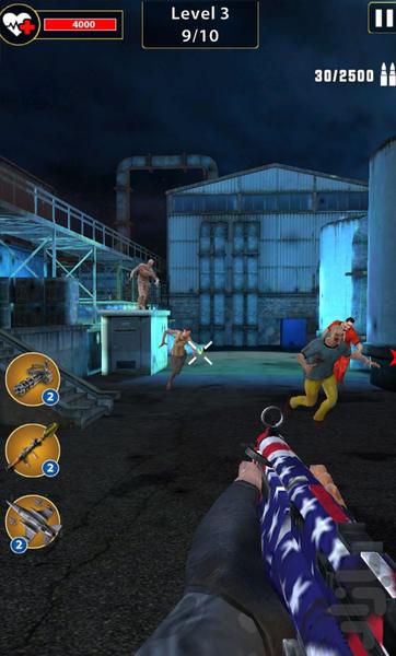 تفنگ بازی زامبی - Gameplay image of android game