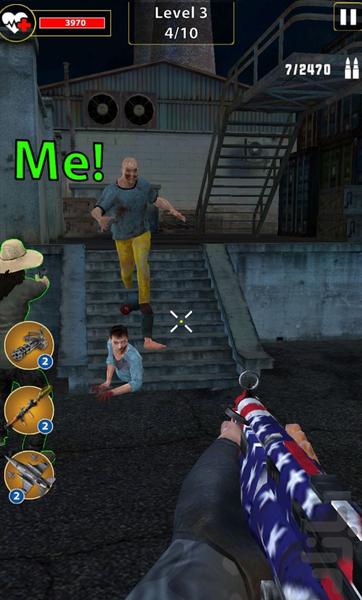 تفنگ بازی زامبی - Gameplay image of android game