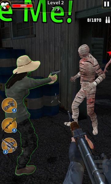 تفنگ بازی زامبی - Gameplay image of android game