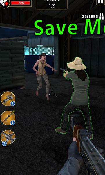 تفنگ بازی زامبی - Gameplay image of android game