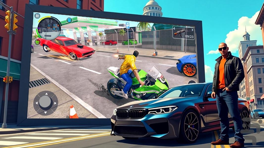 بازی گنگستر شهر - Gameplay image of android game