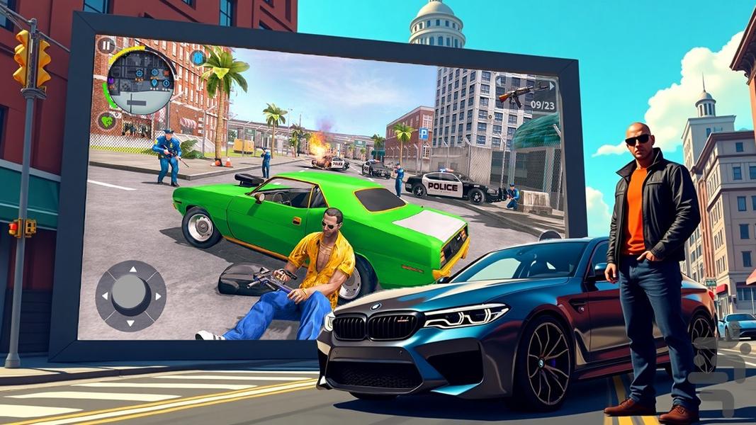 بازی گنگستر شهر - Gameplay image of android game