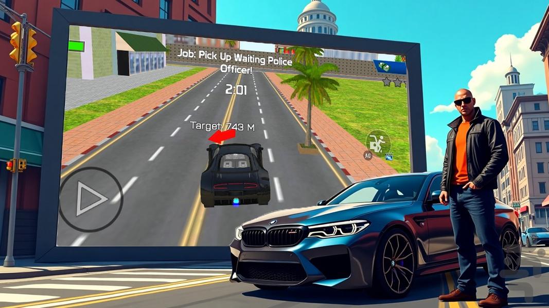 بازی گنگستر شهر - Gameplay image of android game