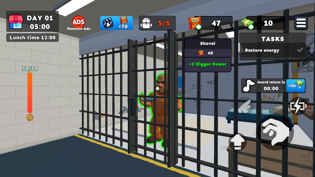 بازی فرار از زندان - Gameplay image of android game