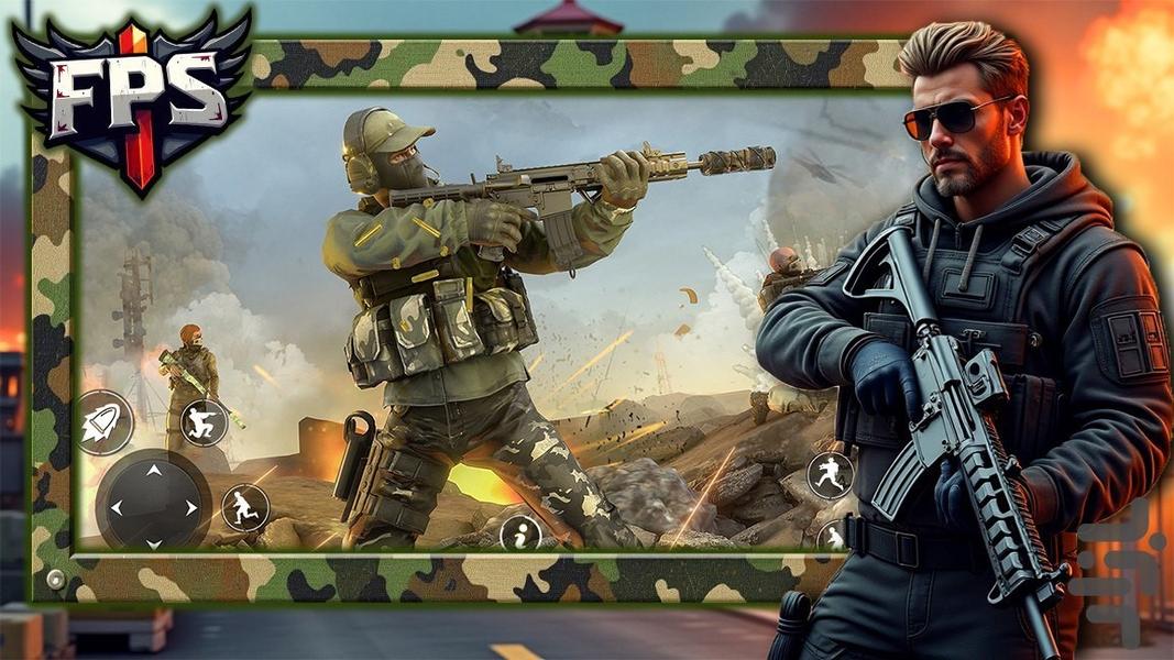 تفنگ بازی حمله موشکی - Gameplay image of android game