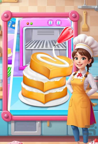 بازی آشپزی پخت کیک - عکس بازی موبایلی اندروید