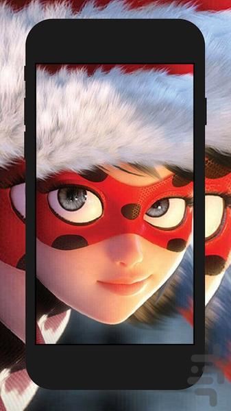 پس زمینه دخترکفشدوزکی وپسر گربه ای - Image screenshot of android app