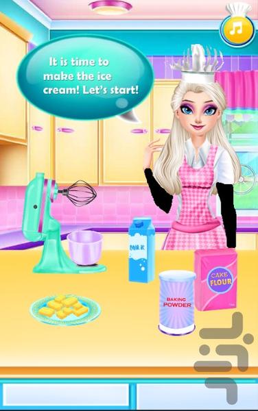 بستنی فروشی السا - عکس بازی موبایلی اندروید