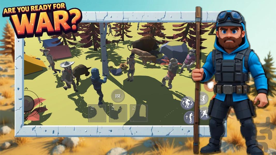 بازی جنگ ادمک ها - Gameplay image of android game